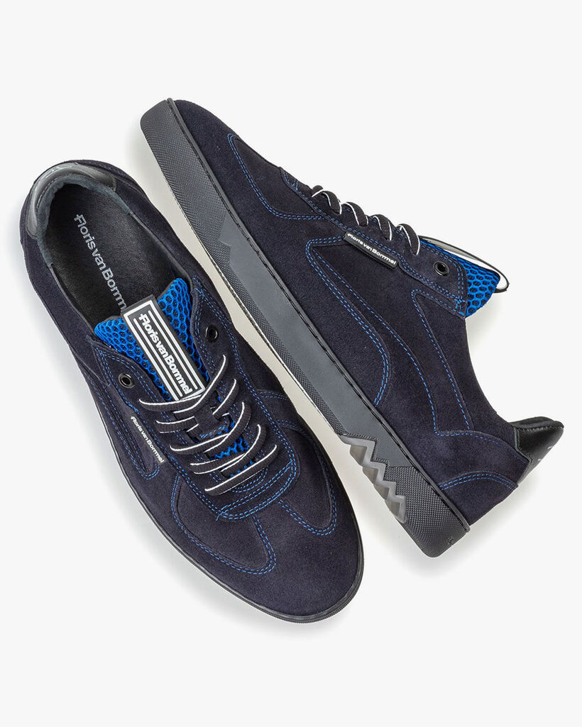Wildleder-Sneaker dunkelblau