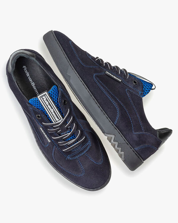 Wildleder-Sneaker dunkelblau