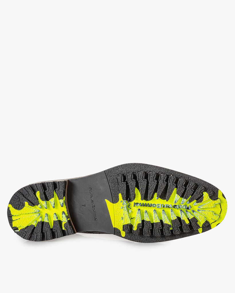 Schn&uuml;rstiefel schwarz mit Print