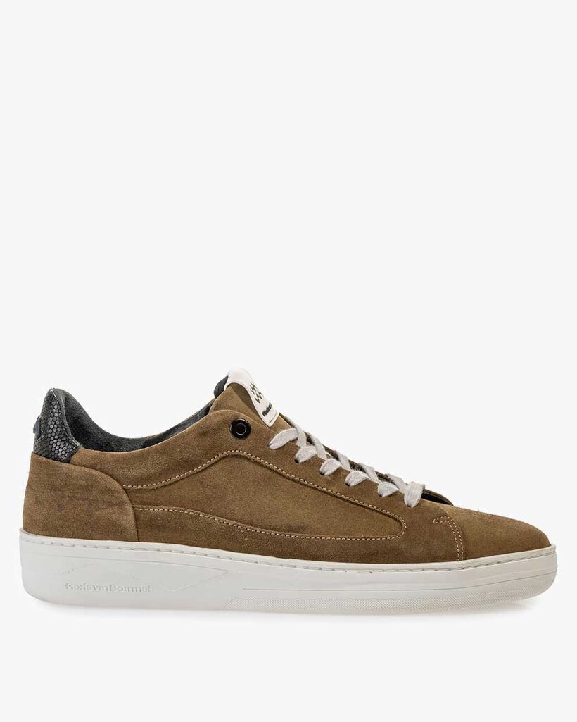 Wildleder-Sneaker beige