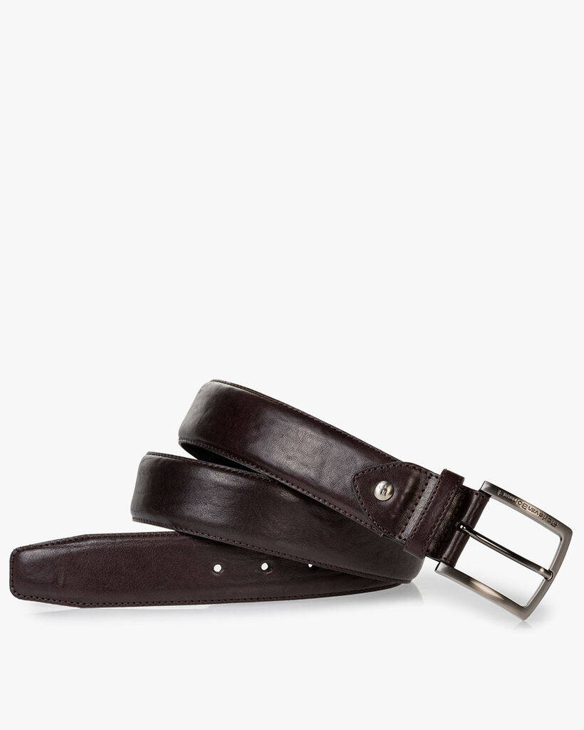 G&uuml;rtel Leder dunkelbraun