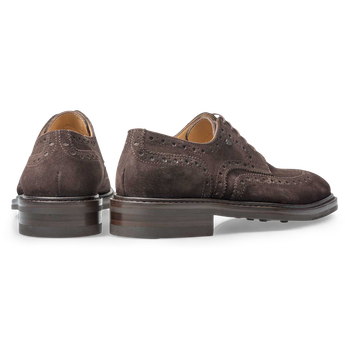 Brauner Brogue-Schn&uuml;rschuh