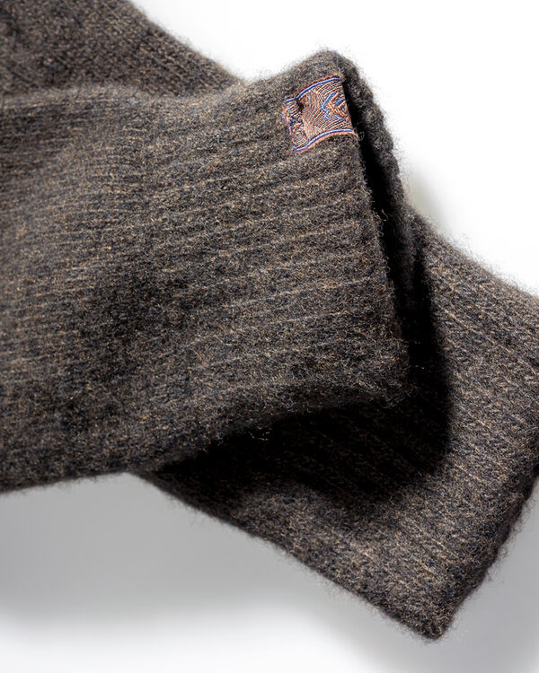 Handschuhe Wolle braun