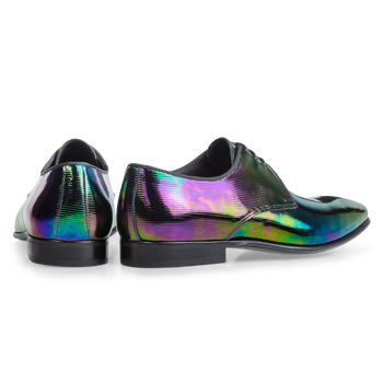 Schn&uuml;rschuh Multicolor Lackleder