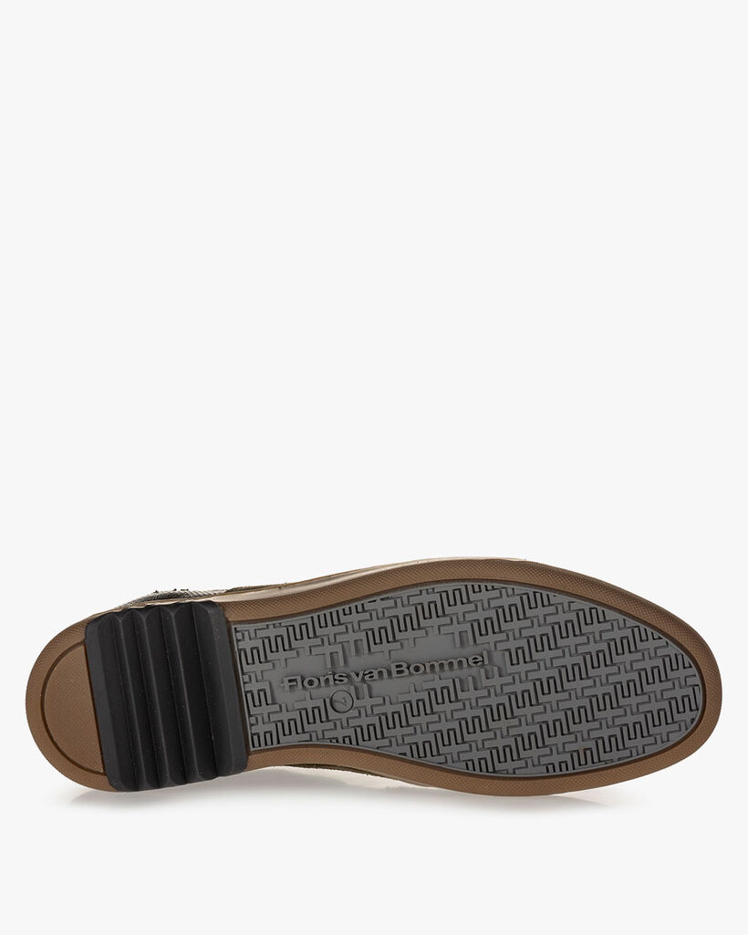 Sneaker Wildleder dunkelgr&uuml;n