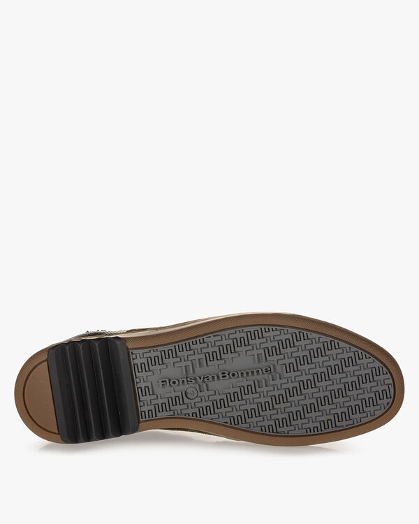Sneaker Wildleder dunkelgr&uuml;n