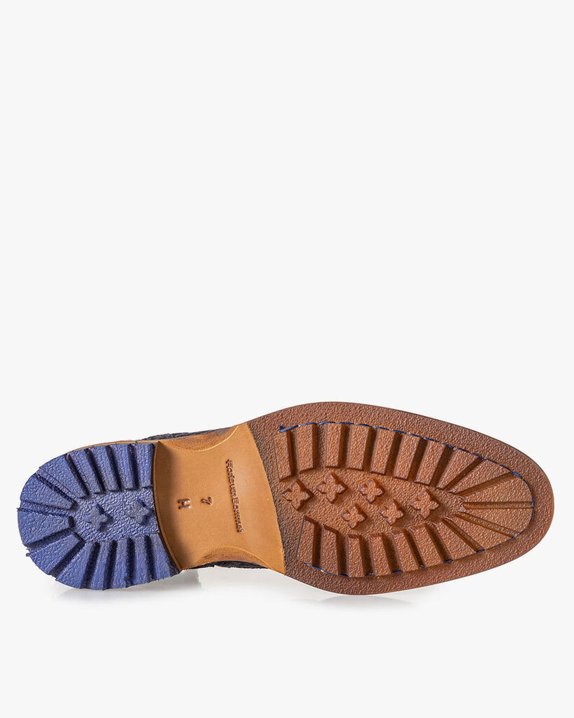 Stiefel blau mit Schnalle