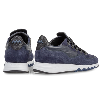 Sneaker mit Print dunkelblau