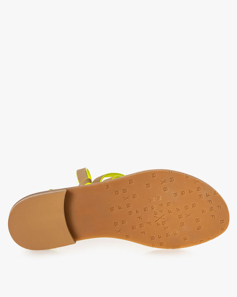 Sandale Wildleder beige