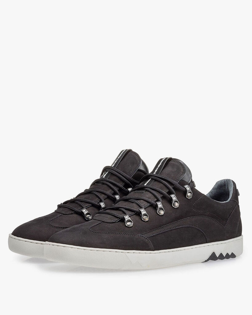 Sneaker Nubuk schwarz
