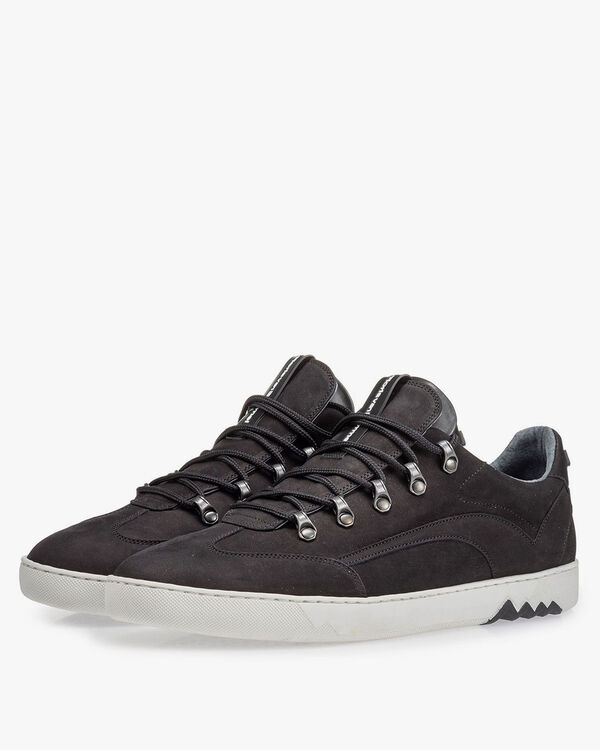 Sneaker Nubuk schwarz