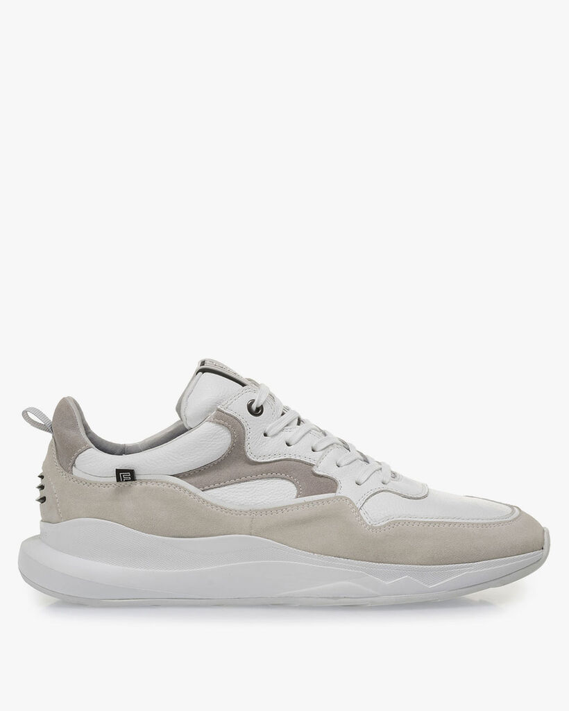 Wei&szlig;er Sneaker Wildleder