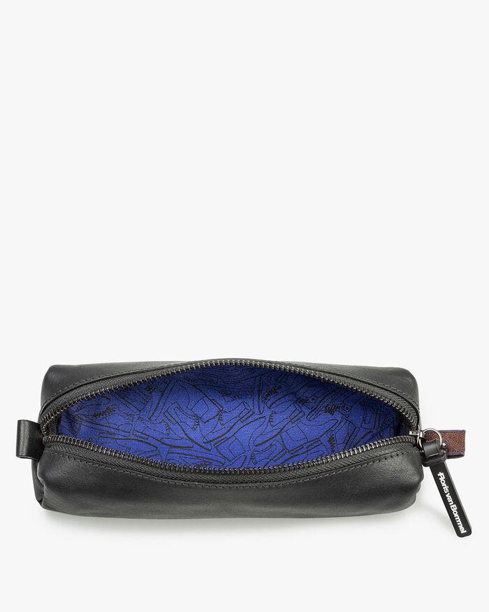 Pencil pounch leather black
