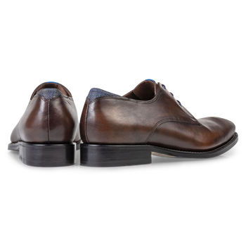 Dunkelbrauner Kalbsleder-Schn&uuml;rschuh