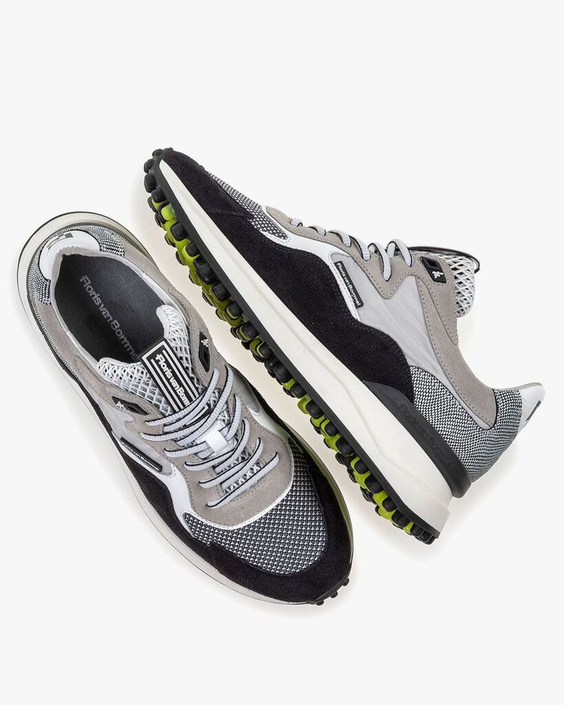 Noppi sneaker suede leather light grey
