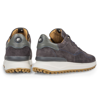 Dunkelgrauer Wildleder-Sneaker