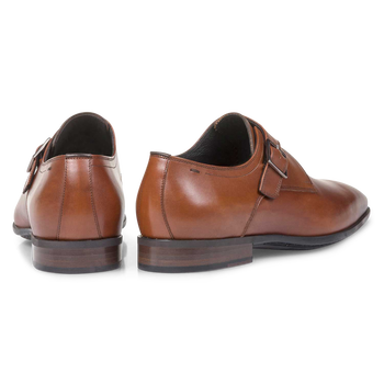 Cognacfarbener Monk Kalbsleder