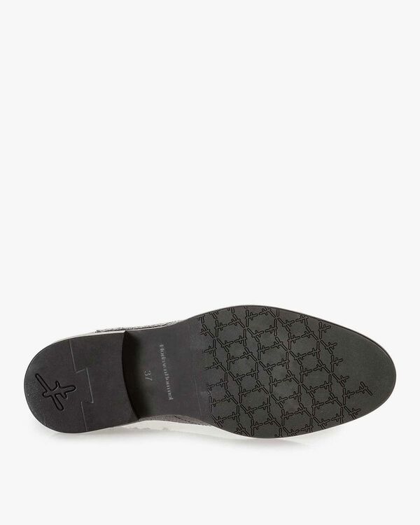 Silberner Chelsea Boot Metallic-Print