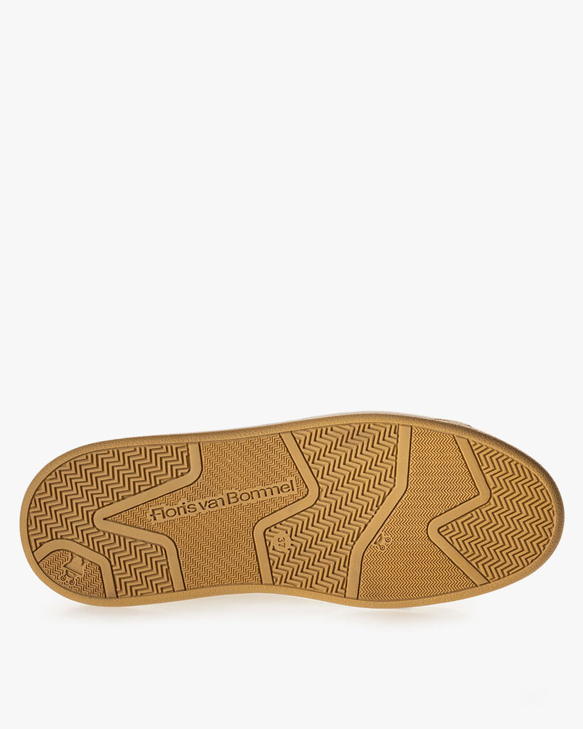Sneaker Wildleder-Print beige