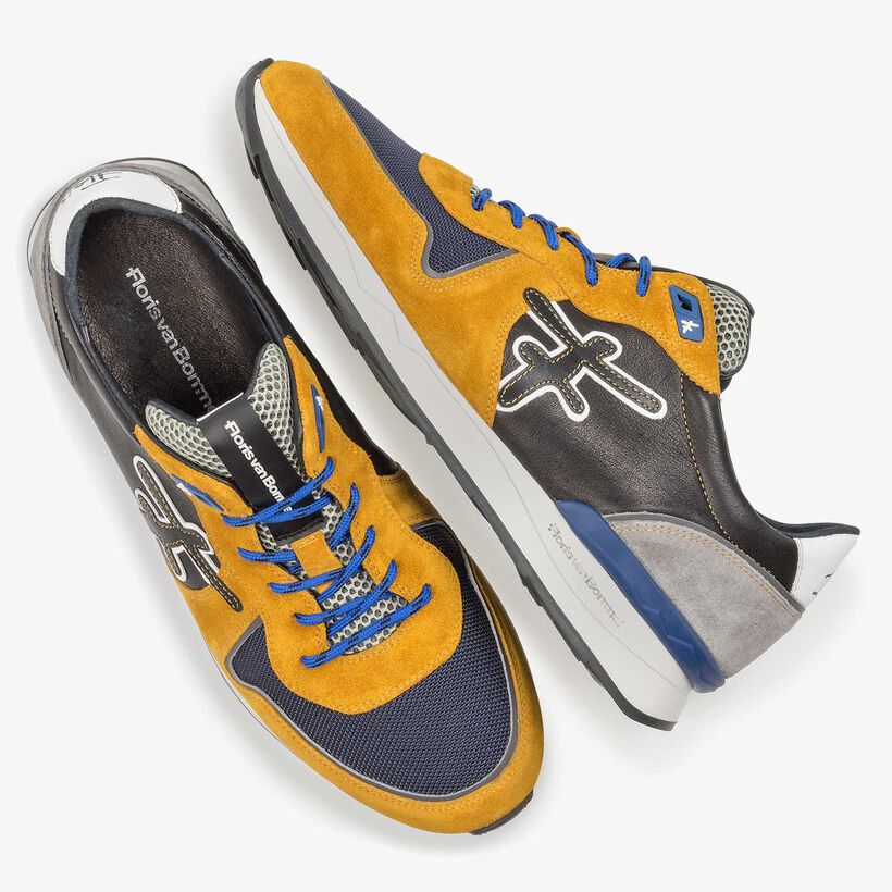 Mehrfarbiger Wildleder-Sneaker