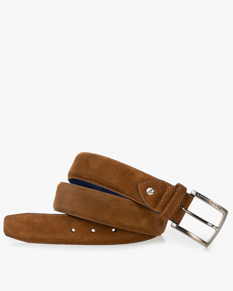 G&uuml;rtel Wildleder cognac