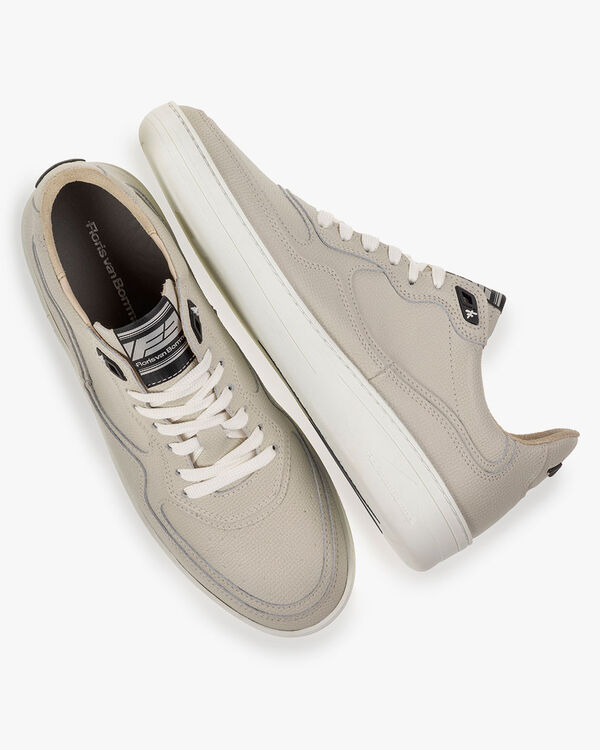 Sneaker Leder-Print natur
