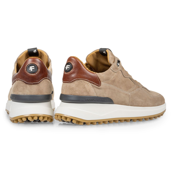 Beiger Wildleder-Sneaker