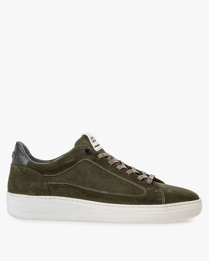 Wildleder-Sneaker gr&uuml;n