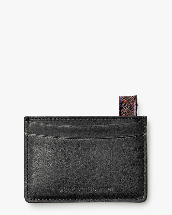 Card holder leather black