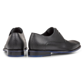 Schn&uuml;rschuh mit Print schwarz