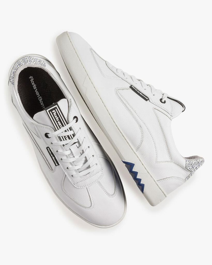 White calf leather sneake