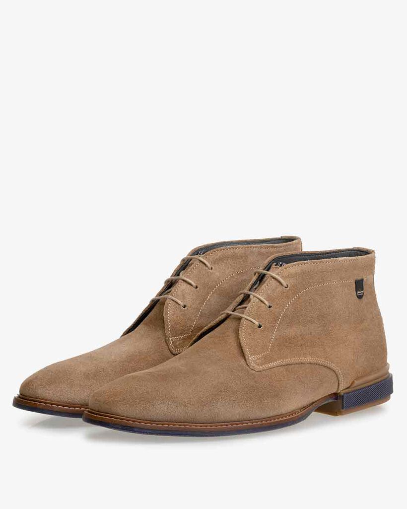Stiefel Wildleder sandfarben