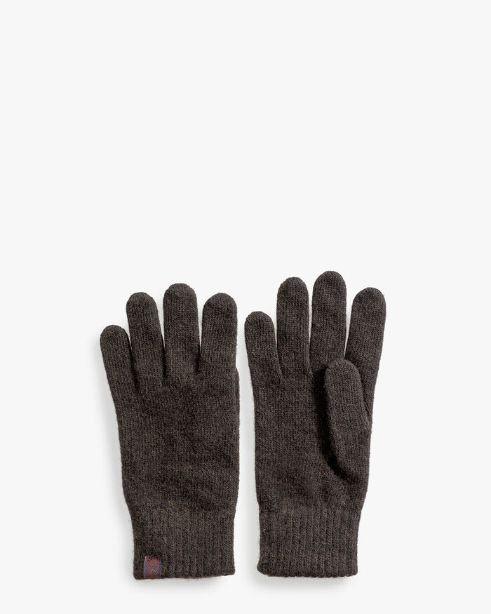 Handschuhe Wolle braun
