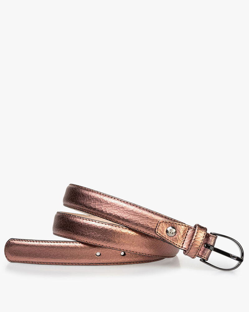 Dameng&uuml;rtel kupfer Leder Craquel&eacute;