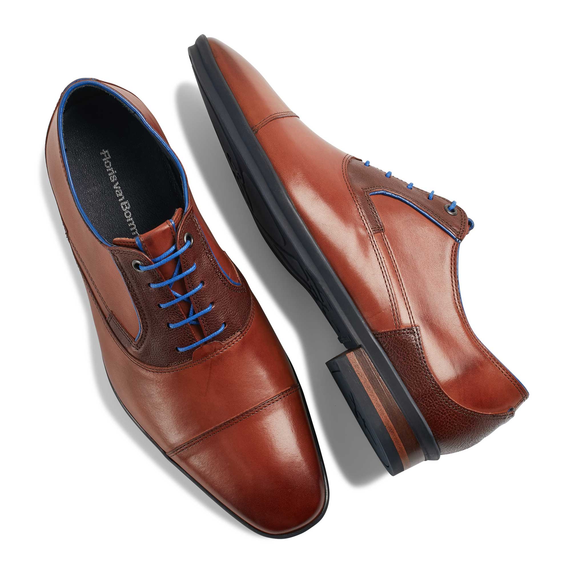 16128/00 - Cognacfarbener Leder Schnürschuh 16128/00 - Cognacfarbener Leder Schnürschuh