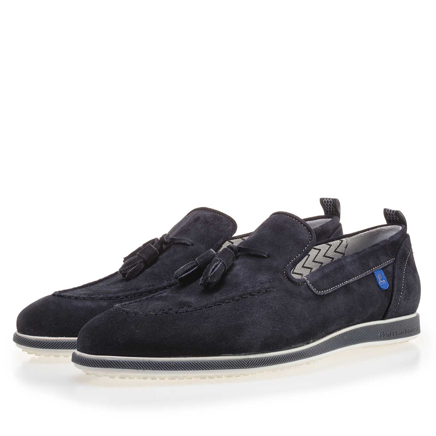 11127/00 - Dunkelblauer Wildleder Slipper 11127/00 - Dunkelblauer Wildleder Slipper