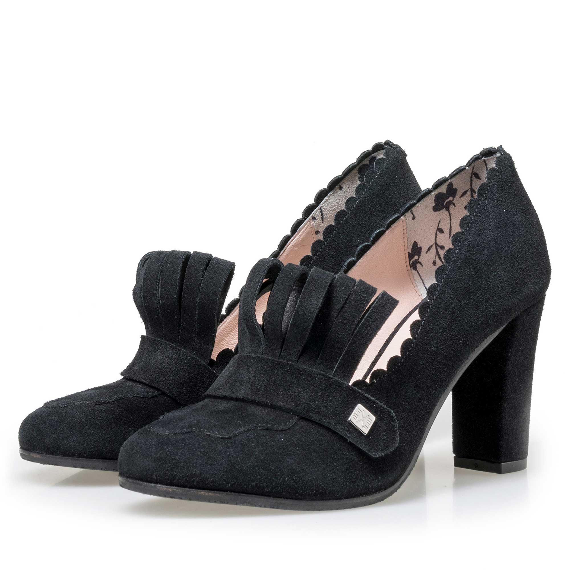 85190/01 - Floris van Bommel schwarze Damen Wildleder Pumps 85190/01 - Floris van Bommel schwarze Damen Wildleder Pumps
