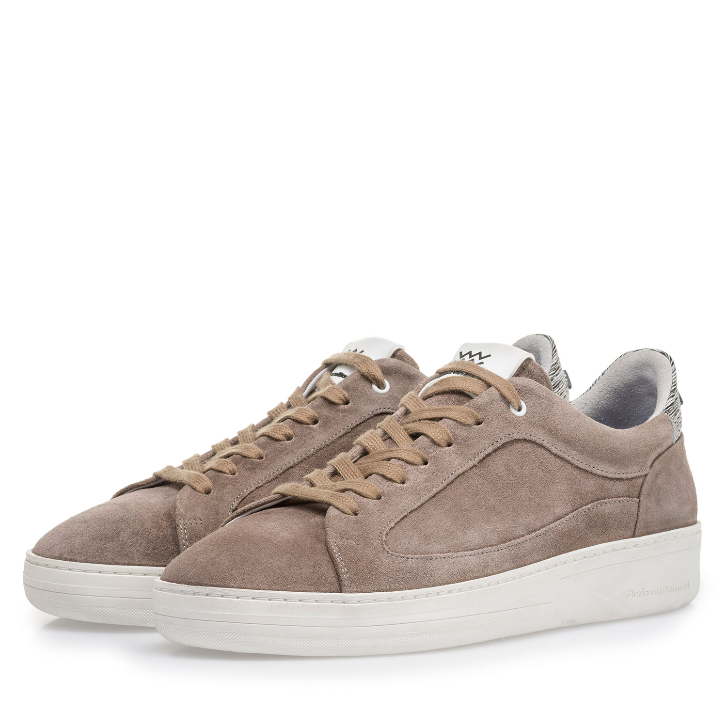 13265/05 - Taupefarbener Wildleder-Sneaker 13265/05 - Taupefarbener Wildleder-Sneaker