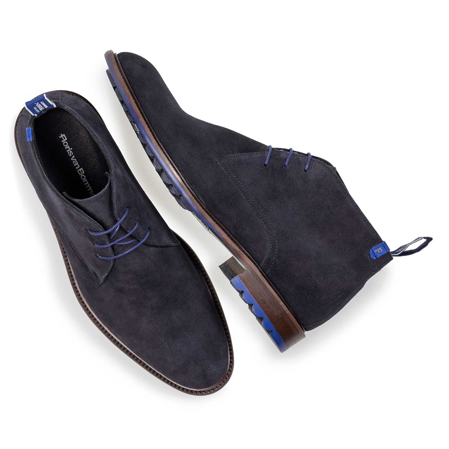 10203/16 - Dunkelblauer Wildleder-Schnürschuh 10203/16 - Dunkelblauer Wildleder-Schnürschuh