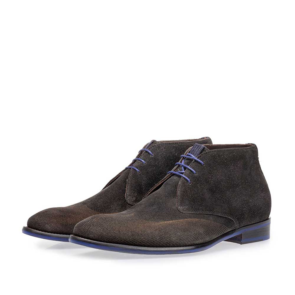 20376/04 - Schnürstiefel grau mit Print 20376/04 - Schnürstiefel grau mit Print