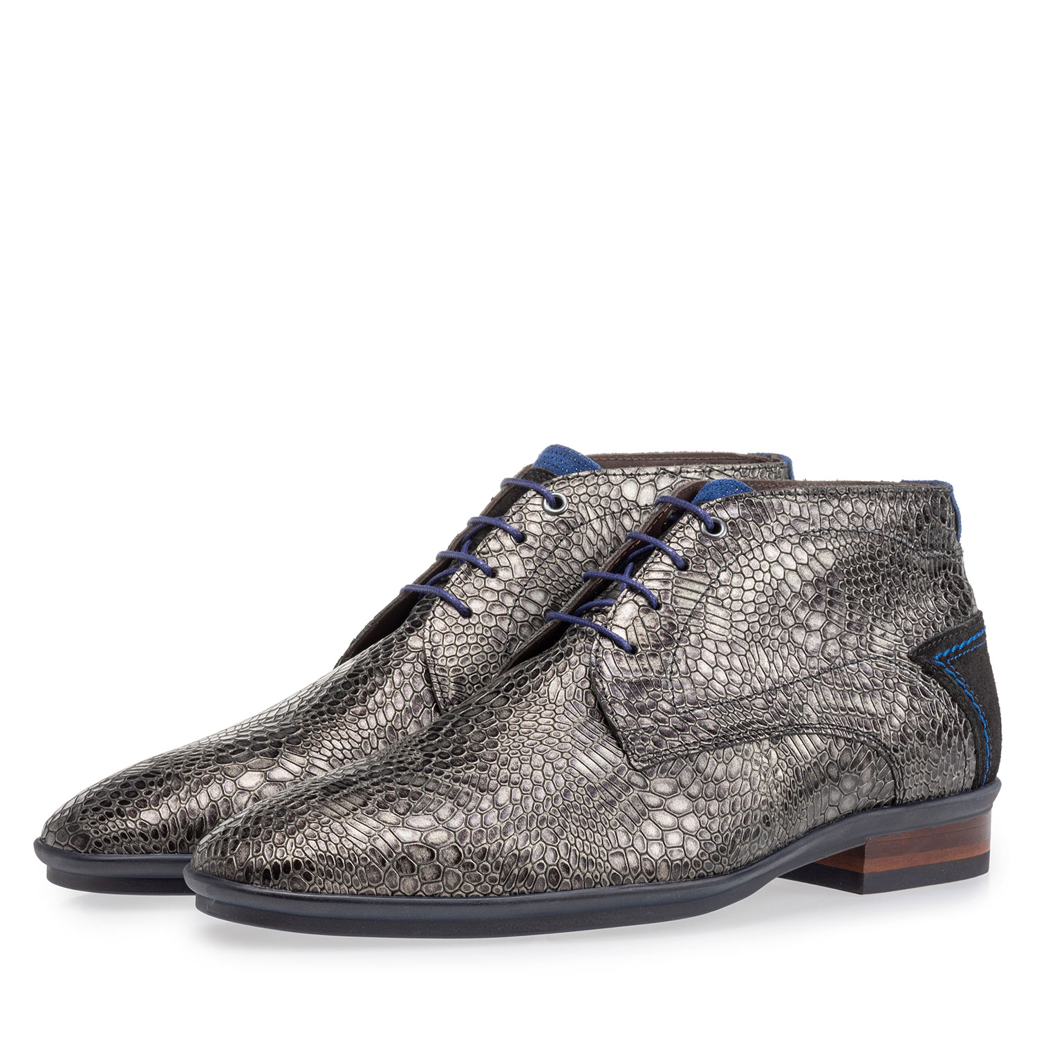 20440/34 - Schnürstiefel mit Print grau 20440/34 - Schnürstiefel mit Print grau