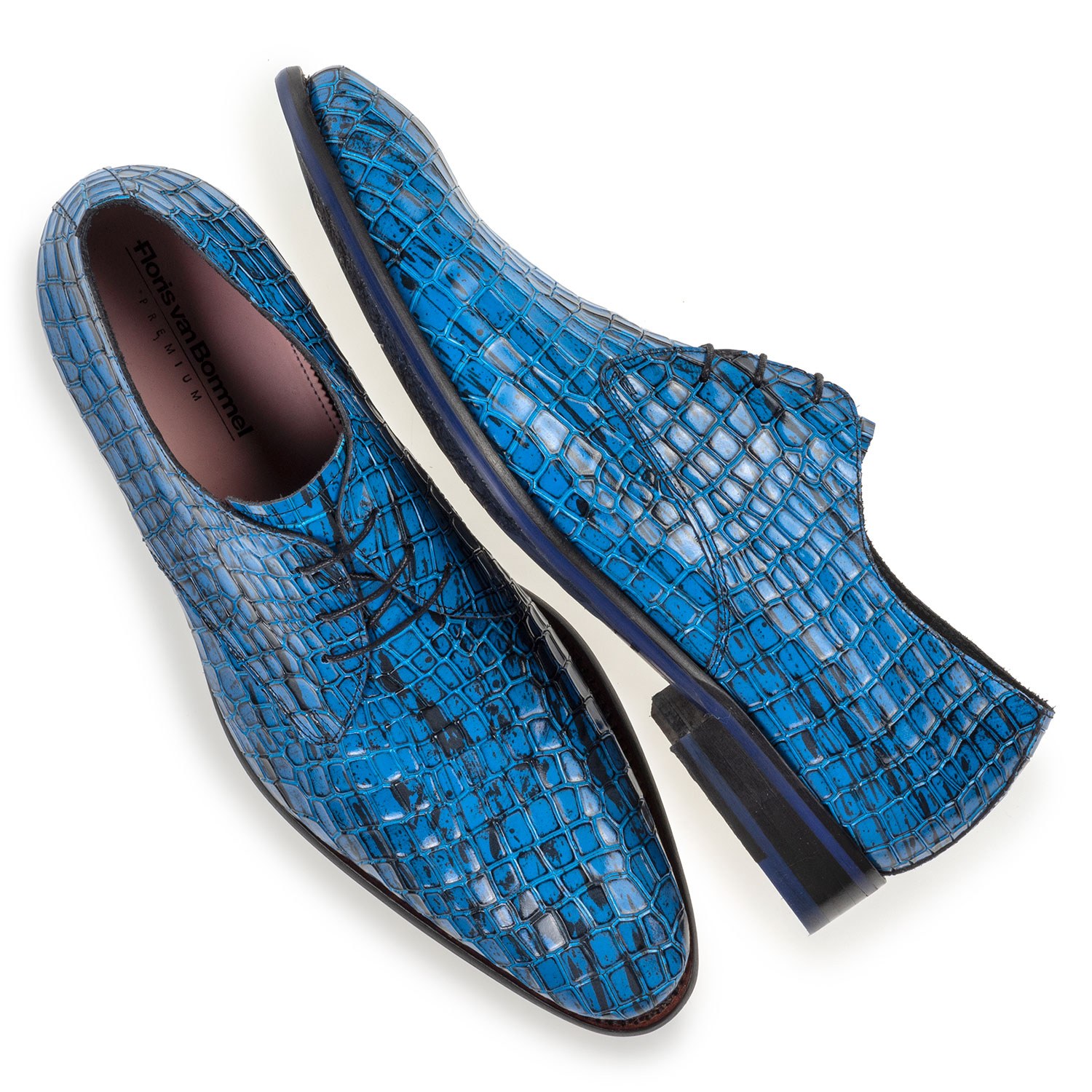 18167/11 - Schnürschuh Lackleder blau 18167/11 - Schnürschuh Lackleder blau