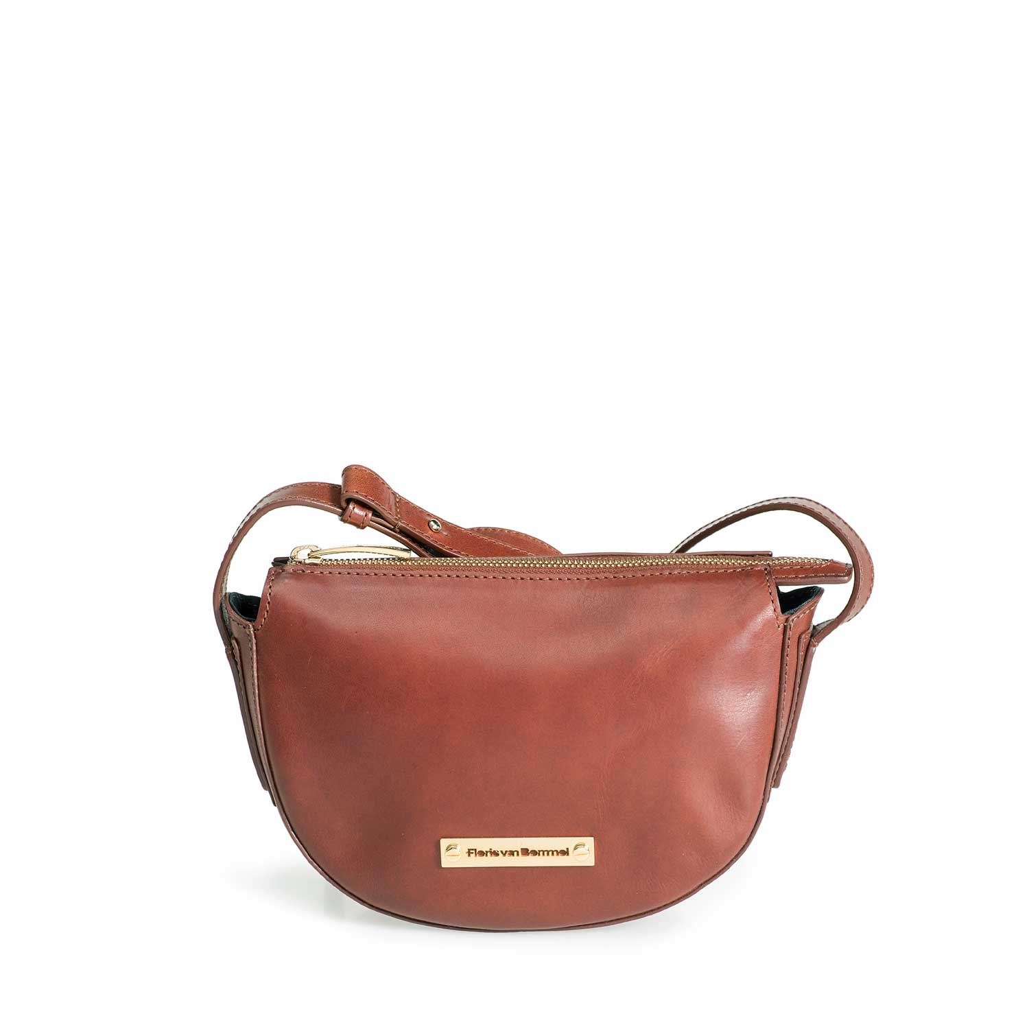 89013/01 - Brown leather cross body bag 89013/01 - Brown leather cross body bag