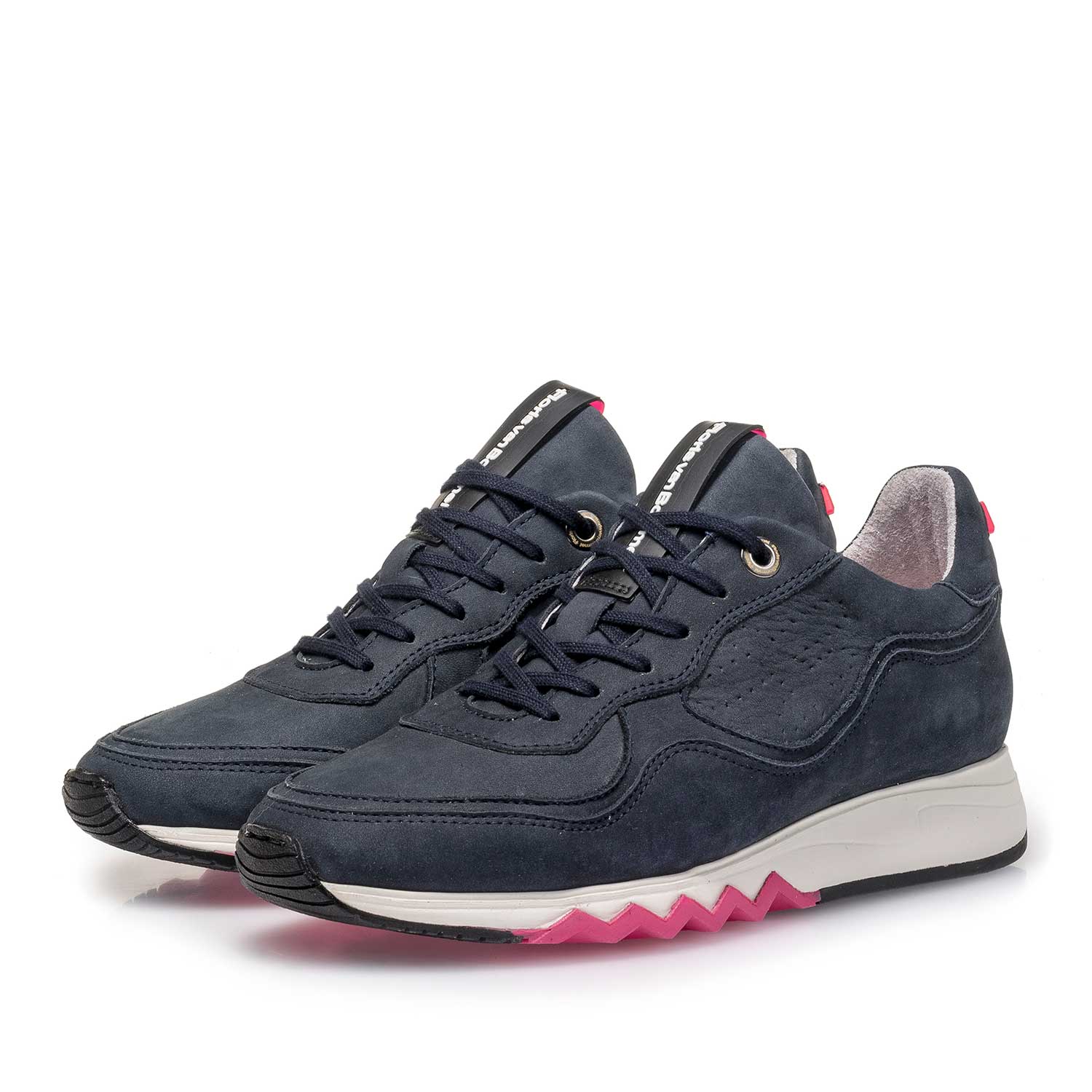 85265/10 - Dunkelblauer Nubukleder-Sneaker 85265/10 - Dunkelblauer Nubukleder-Sneaker