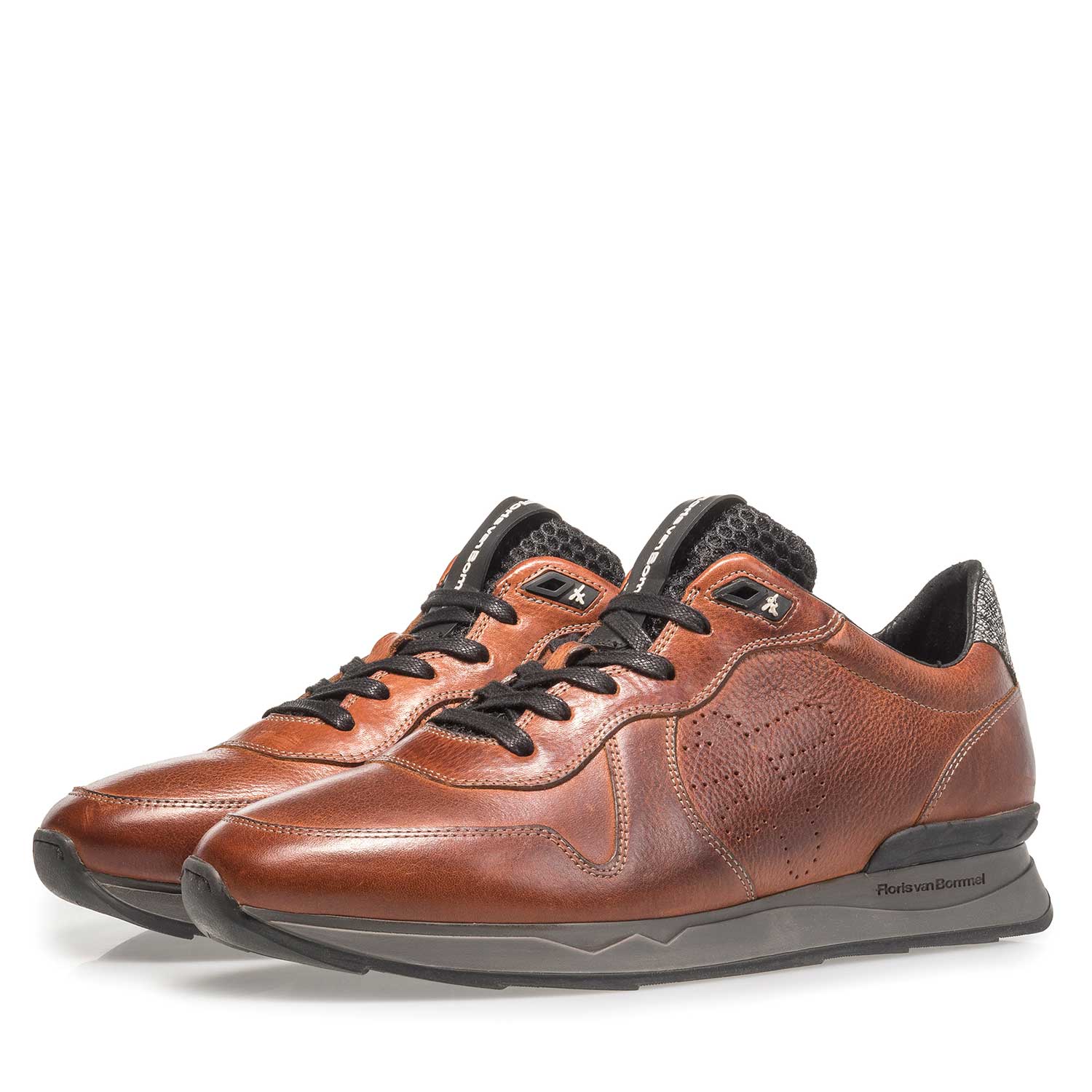 16277/05 - Cognacfarbener Kalbsleder-Sneaker 16277/05 - Cognacfarbener Kalbsleder-Sneaker