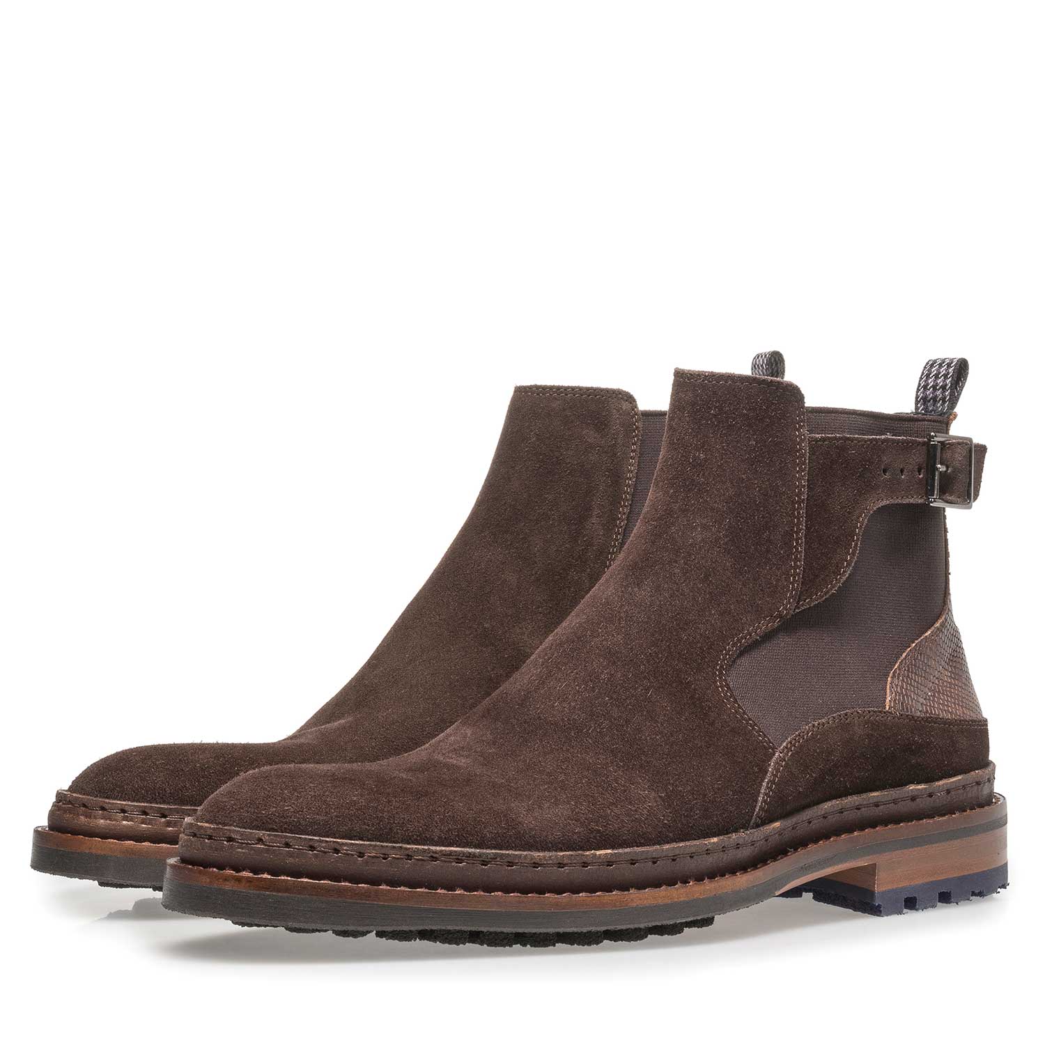 10529/01 - Dunkelbrauner Chelsea Boot aus Wildleder 10529/01 - Dunkelbrauner Chelsea Boot aus Wildleder