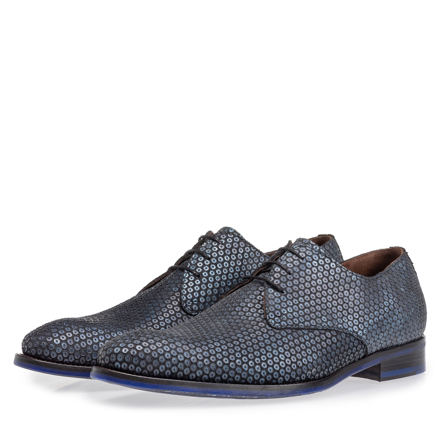 18165/01 - Schnürschuh dunkelblau mit Print 18165/01 - Schnürschuh dunkelblau mit Print