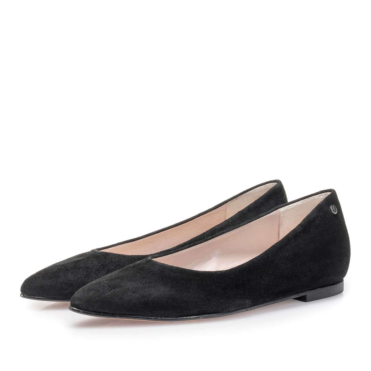 85411/09 - Schwarzer Wildleder-Ballerina 85411/09 - Schwarzer Wildleder-Ballerina