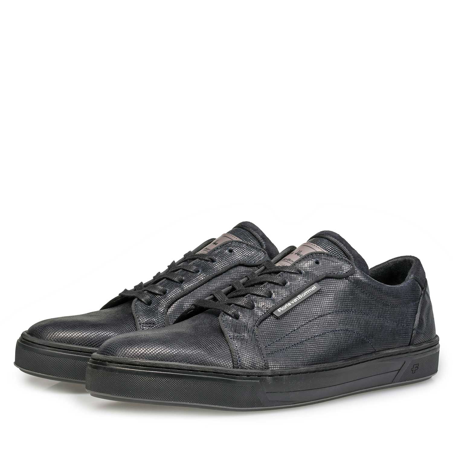 13214/00 - Blauer Kalbsleder Sneaker 13214/00 - Blauer Kalbsleder Sneaker