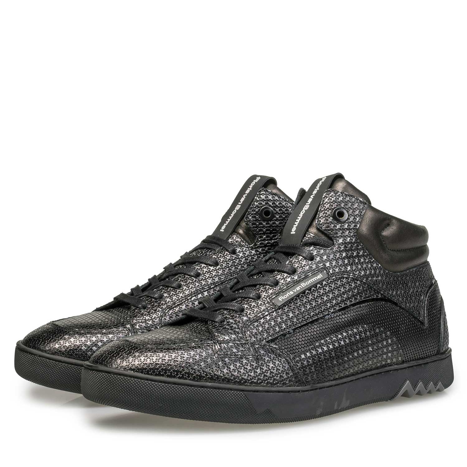 10200/09 - Mid-high silver-coloured sneaker 10200/09 - Mid-high silver-coloured sneaker